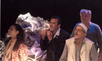 A Performance of a Play "Stories Under Occupation" at al-Kasaba Theatre and Cinemathique 