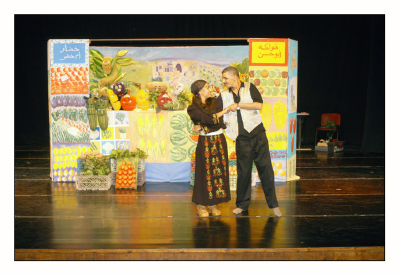 عرض مسرحية "مغامرات خضرا" في مسرح وسينماتك القصبة