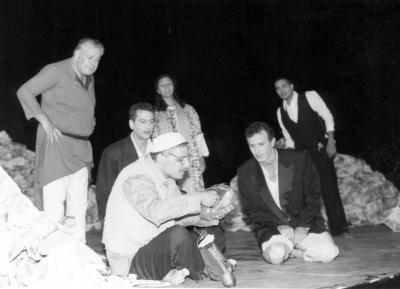 A Performance of a Play "Stories Under Occupation" at al-Kasaba Theatre and Cinemathique 