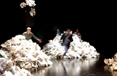 A Performance of a Play "Stories Under Occupation" at al-Kasaba Theatre and Cinemathique 