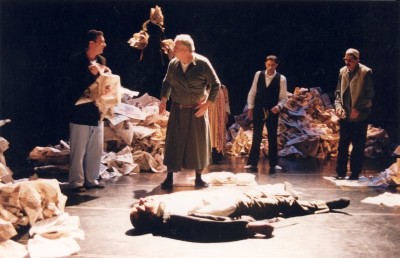 A Performance of a Play "Stories Under Occupation" at al-Kasaba Theatre and Cinemathique 