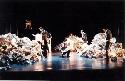 A Performance of a Play "Stories Under Occupation" at al-Kasaba Theatre and Cinemathique 
