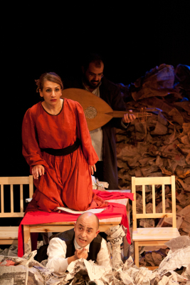 A Performance of a Play "Stories Under Occupation" at al-Kasaba Theatre and Cinemathique 