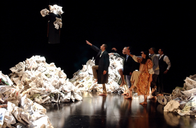 A Performance of a Play "Stories Under Occupation" at al-Kasaba Theatre and Cinemathique 