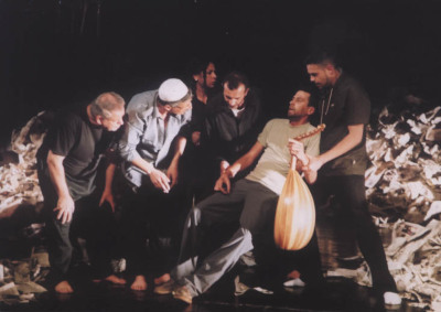 A Performance of a Play "Stories Under Occupation" at al-Kasaba Theatre and Cinemathique 