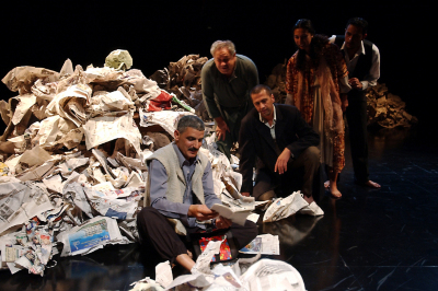 A Performance of a Play "Stories Under Occupation" at al-Kasaba Theatre and Cinemathique 