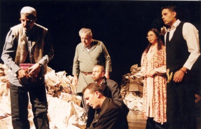A Performance of a Play "Stories Under Occupation" at al-Kasaba Theatre and Cinemathique 