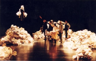 A Performance of a Play "Stories Under Occupation" at al-Kasaba Theatre and Cinemathique 