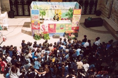 عرض مسرحي للأطفال لمسرح وسينماتك القصبة في بيرزيت 