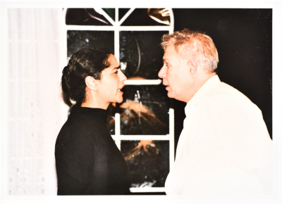 The theatrical performance of "Death and the Maiden" at Al-Kasaba Theatre and Cinematheque