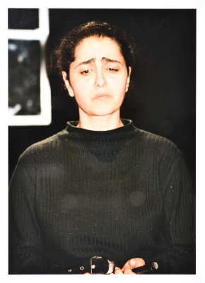 The theatrical performance of "Death and the Maiden" at Al-Kasaba Theatre and Cinematheque