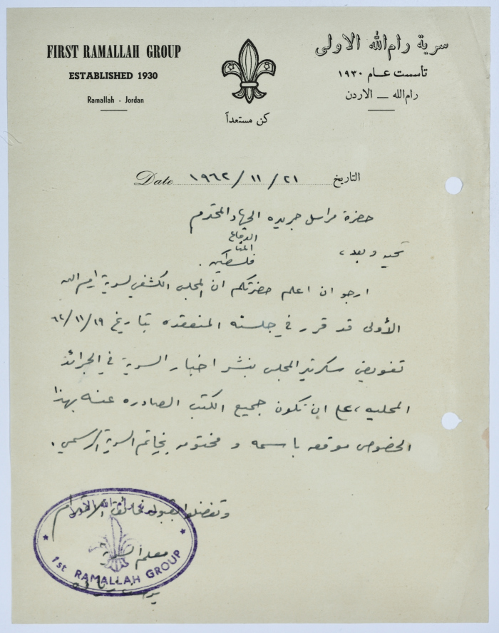 Correspondence with al-Jihad Newspaper