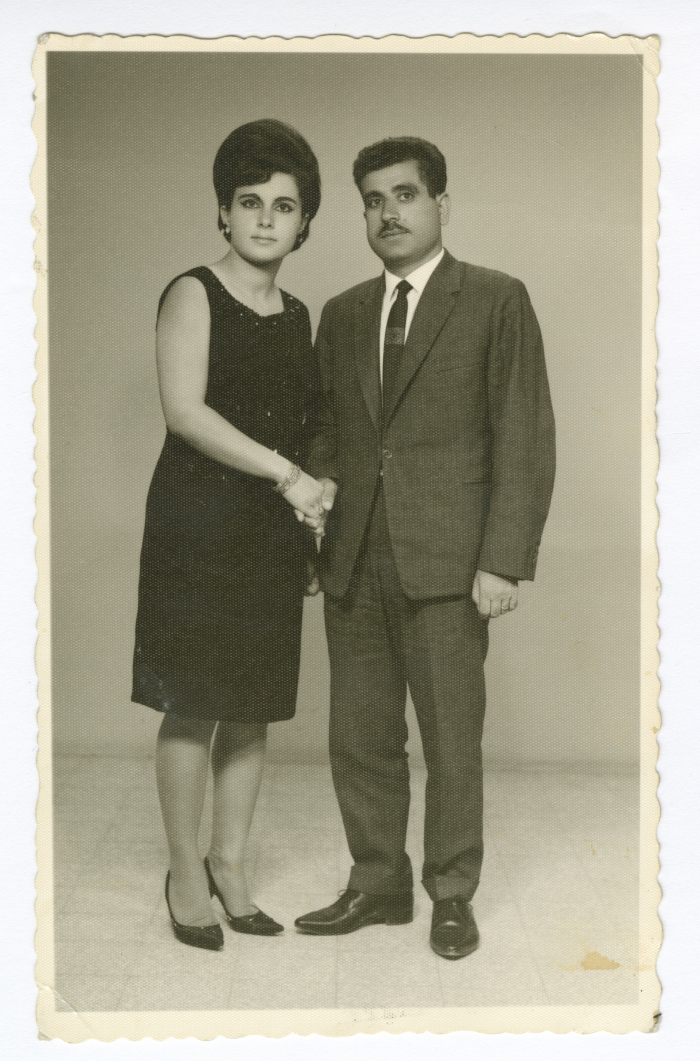 Fayez Sweiti with His Wife Basma Sweiti, 1967 