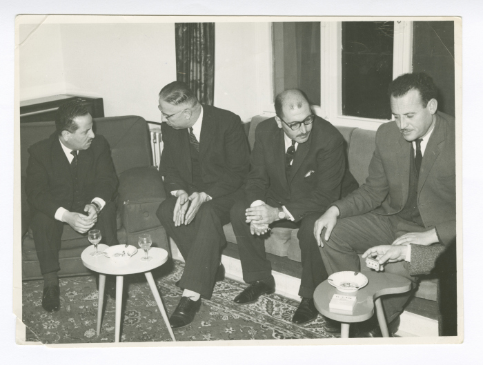 Yasser Amro with Members of the Jordanian House of Representatives, Amman- Jordan, 1963