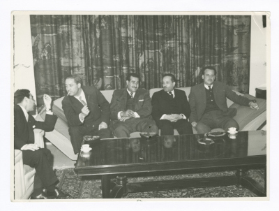 ياسر عمرو وزملاؤه الأعضاء بمجلس النواب الأردني، عمّان، 1963