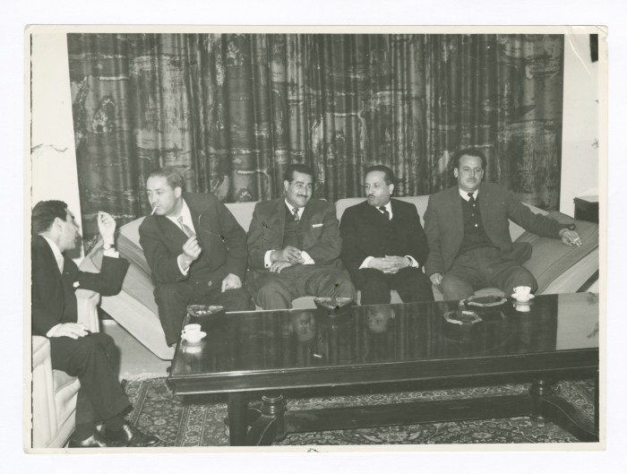 ياسر عمرو وزملاؤه الأعضاء بمجلس النواب الأردني، عمّان، 1963