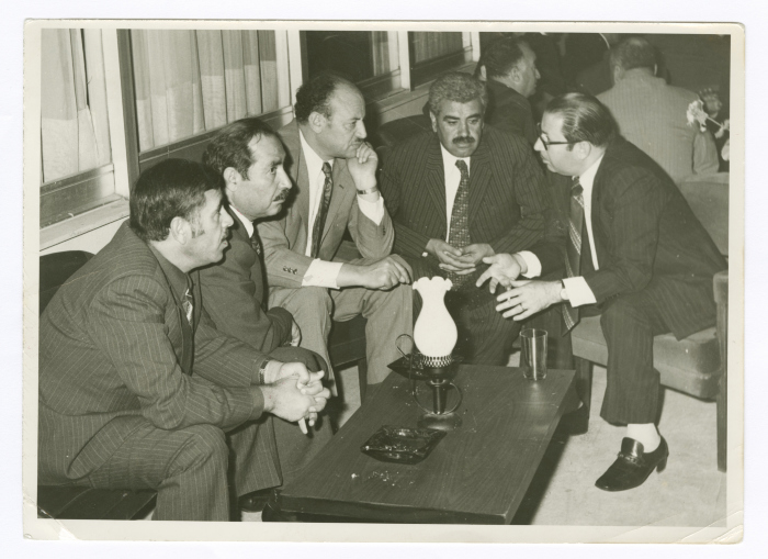 Yasser Amro with Members of the Syrian Ba’ath  Party and the Arab Nationalist Movement, 1969 
