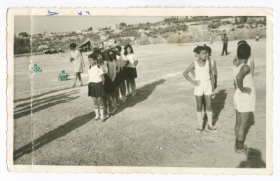 Maha El-Saca in the first festival held in the municipal stadium in Beit Jala