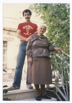 Maher El-Saca with his grandmother 