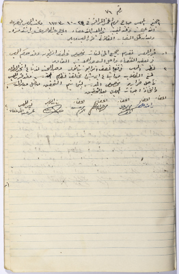The Minutes of Session No. 76 of the Salfit Municipal Council, 24 October 1953