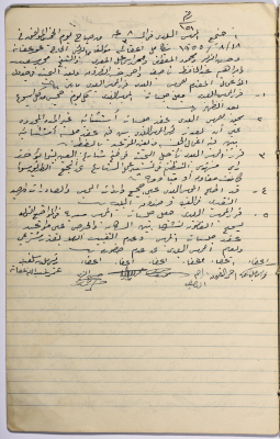 The Minutes of Session No. 151 of the Salfit Municipal Council, 18 August 1955
