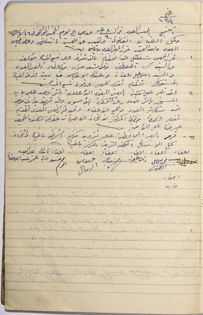 The Minutes of Session No. 139 of the Salfit Municipal Council, 16 June 1955
