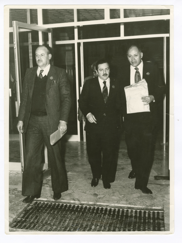 ياسر عمرو وزملاؤه الأعضاء في الاتحاد البرلماني العربي، عمّان، 1980- 1985