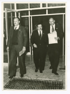 ياسر عمرو وزملاؤه الأعضاء في الاتحاد البرلماني العربي، عمّان، 1980- 1985