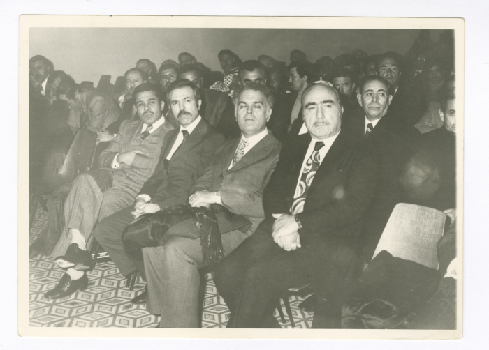 ياسر عمرو خلال حفل تأبين سليمان النابلسي، 1976