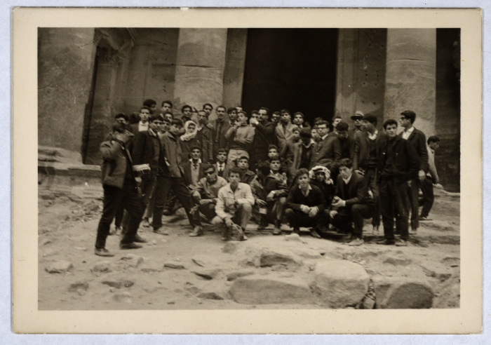 The Shaheed Nazih Qura with Students from Ramallah Secondary School