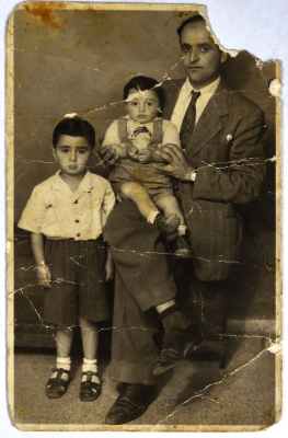 Paul Hananya with Ghazi Hananya and Khalil Hananya 