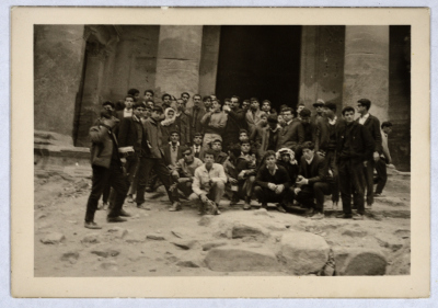 The Shaheed Nazih Qura with Students from Ramallah Secondary School
