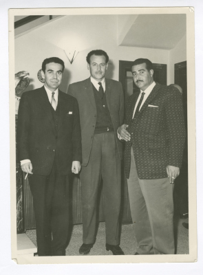 ياسر عمرو وزملاؤه الأعضاء بمجلس النواب الأردني، عمّان، 1963