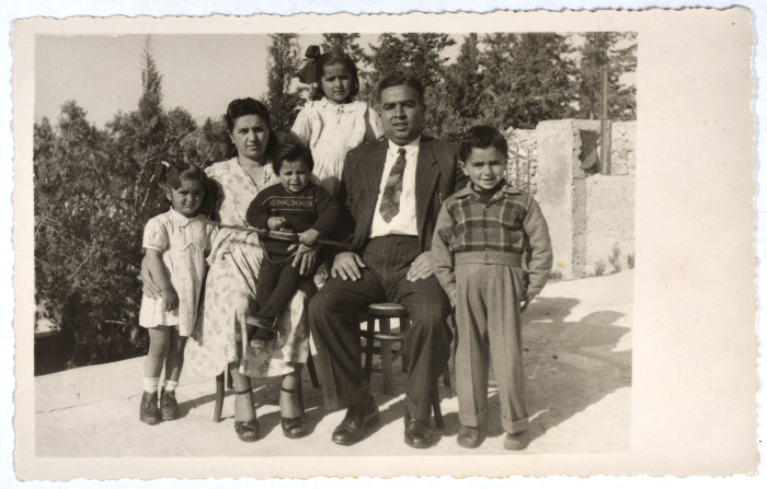 Nahla Qura with Her Family in Ramallah