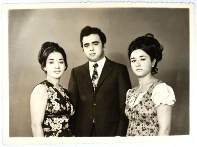 Nahla Qura with Her Siblings in Ramallah