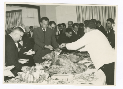 ياسر عمرو وزملاؤه الأعضاء بمجلس النواب الأردني، عمّان، 1963