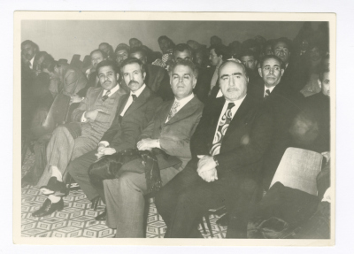 ياسر عمرو خلال حفل تأبين سليمان النابلسي، 1976
