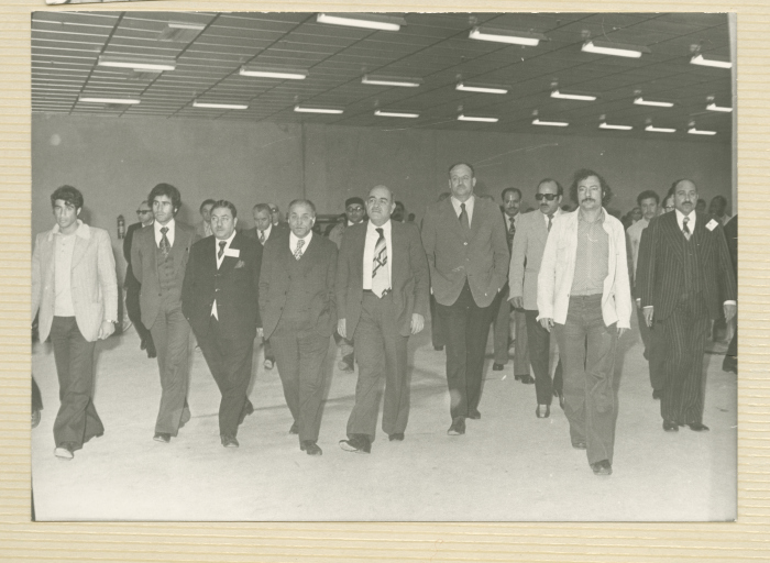 The Visit of a Delegation of the Federation of Palestinian Bar Association to a Textile Factory, Libya, 1971- 1972