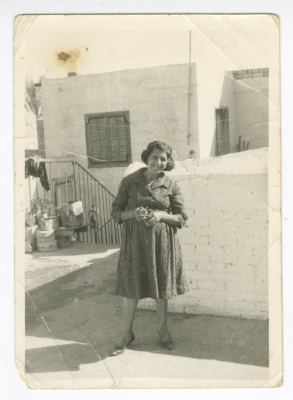 Salma Azar al-Khoury at Her House in the Zaytoun Neighbourhood in Gaza, 1970-1979