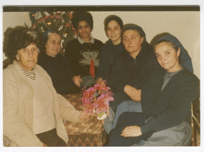 A Group Photograph on Christmas at the Nuns’ Home, Gaza
