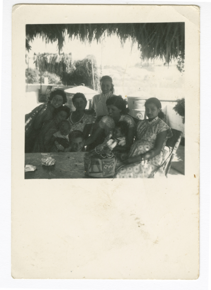 The Azar Family on a Trip to Gaza Beach, 1950-1959