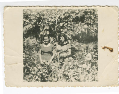 Nuzha Azar and a Friend, Gaza, 1960-1969
