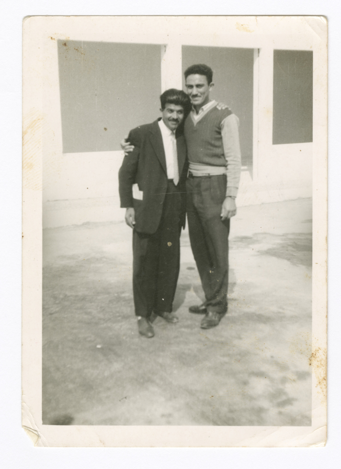 Dawood Azar and a Man, Gaza, 1970-1979