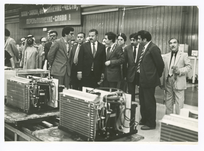 The Jordanian-Palestinian Delegation's Visit to a Factory in Moscow, 1984- 1985