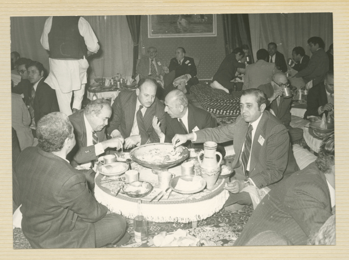 The Visit of a Delegation of the Federation of Palestinian Bar Association to a Textile Factory, Libya, 1971- 1972