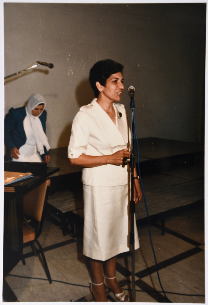 Layla Tarazi at the YWCA in Jerusalem 