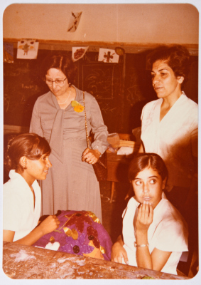 Layla Tarazi at Deir Ammar in 1975