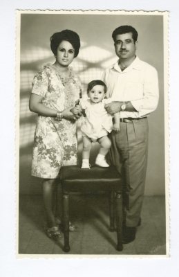 فايز سويطي وزوجته بسمة سويطي، عمّان، 1970