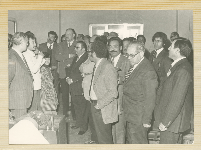 The Visit of a Delegation of the Federation of Palestine Bar Association to a Textile Factory, Libya, 1971- 1972