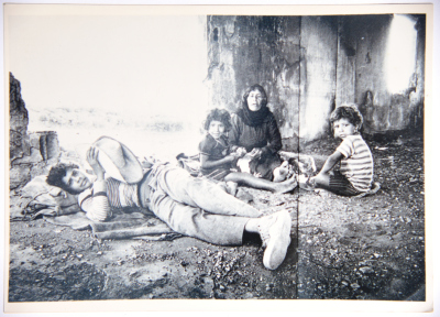 A Photograph of a Family in Hebron City 